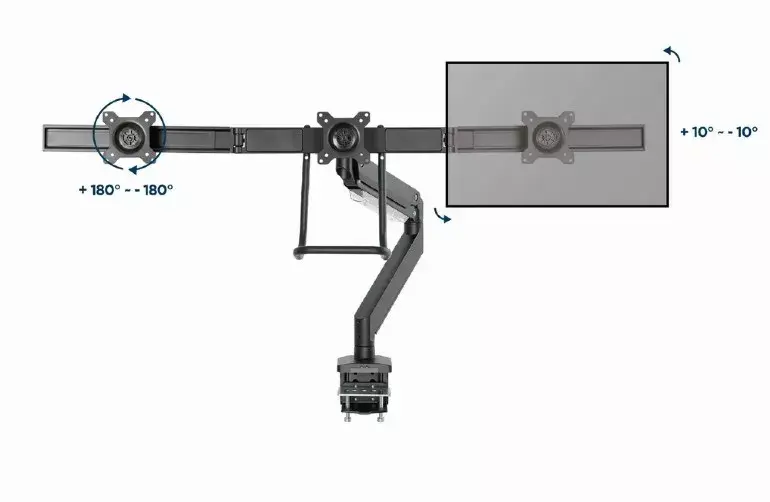GEMBIRD MA-DA3-03 desk monitor mount 3-arm Photo 13