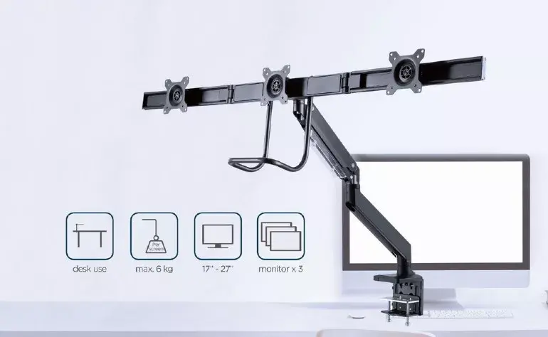 GEMBIRD MA-DA3-03 desk monitor mount 3-arm Photo 14