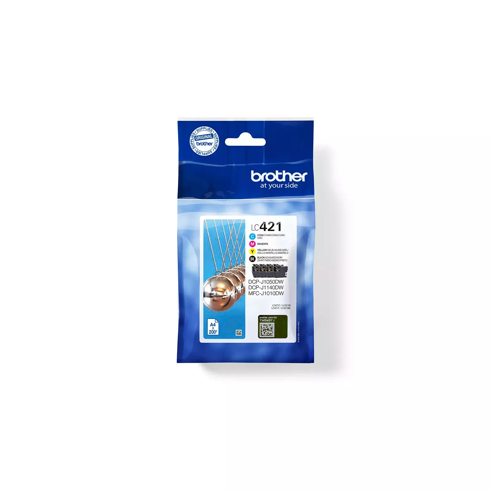 Brother LC421 Ink Cartridge  Black, Cyan, Yellow and Magenta