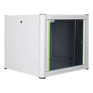 Wall mounted rack LOGON RWP09U56WH 9U White Key lock