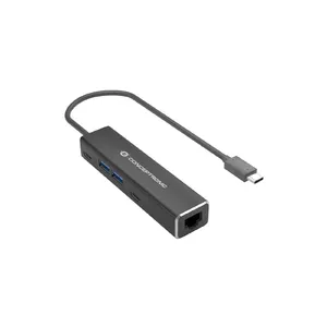 Conceptronic ABBY13B dokstacija Vadu USB 3.2 Gen 1 (3.1 Gen 1) Type-C Pelēks