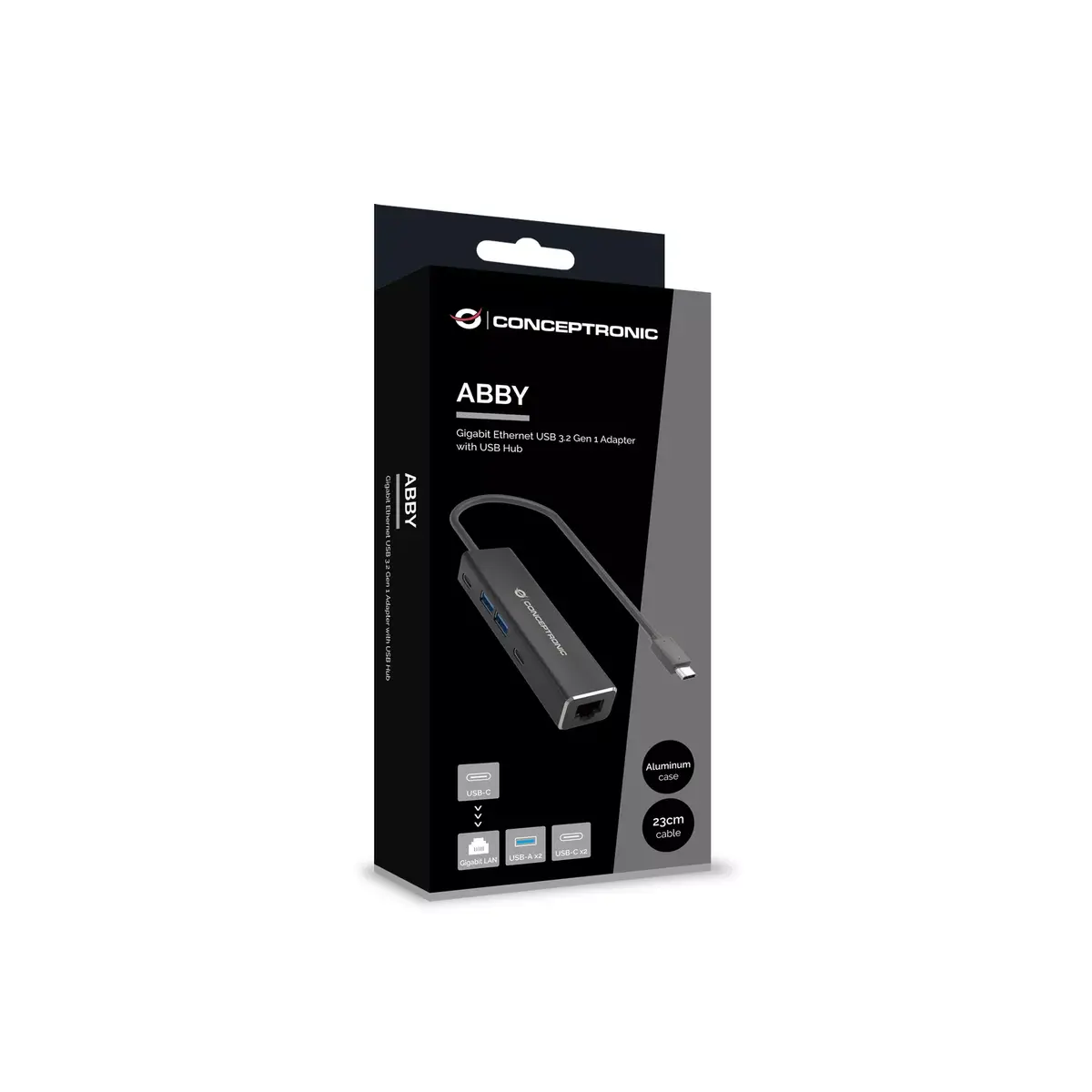 Conceptronic ABBY13B Gigabit Ethernet USB 3.2 Gen 1 adapteris Photo 4