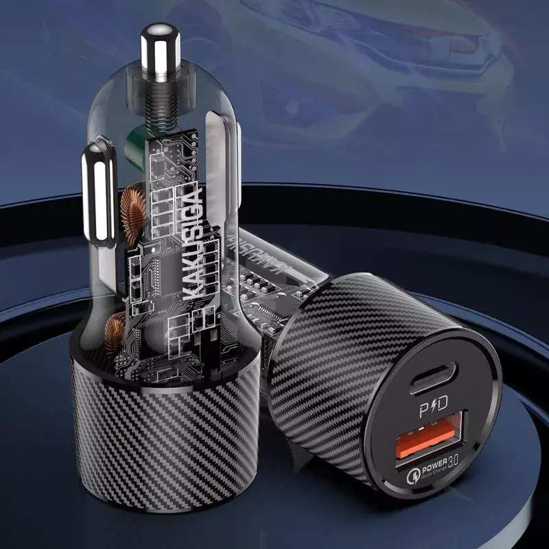 Auto lādētājs iKaku KSC-855 PD30W QC3.0 Photo 5