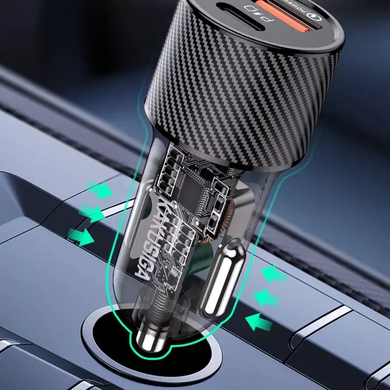 Auto lādētājs iKaku KSC-855 PD30W QC3.0 Photo 7