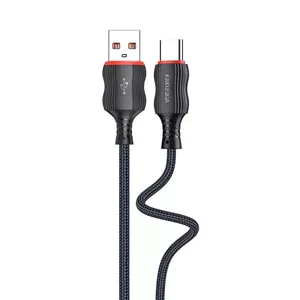 iKaku KSC-807 CHUANDA Fabric body Type-C Charging and data cable 1m Black