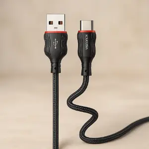 USB Type-C kabelis iKaku KSC-807 1 m, 20W barošanas jauda, melns