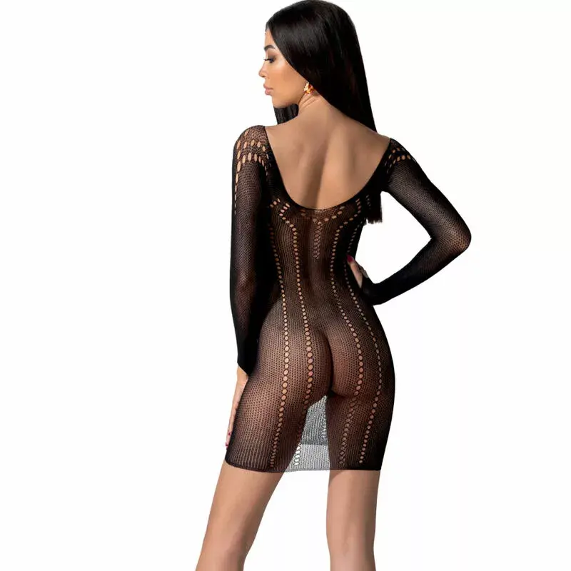 Bodystocking PASSION BS101 melns One Size Photo 2