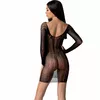 Bodystocking PASSION BS101 melns One Size Photo 2