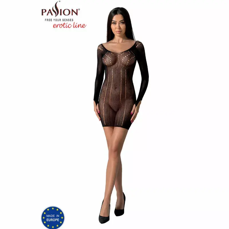 Bodystocking PASSION BS101 melns One Size Photo 3