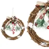 Springos CA1021 Artificial Christmas Wreath 19 cm Photo 2