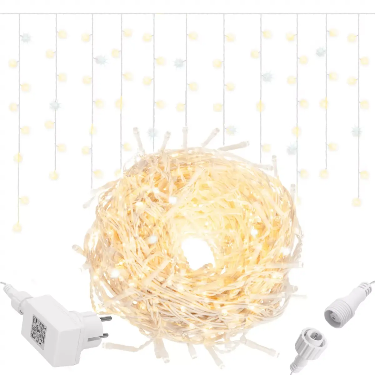 Springos CL0517 LED Curtain Lights Photo 2