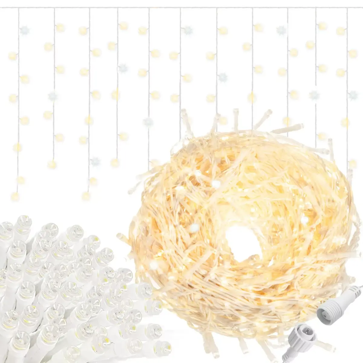 Springos CL0517 LED Curtain Lights Photo 9