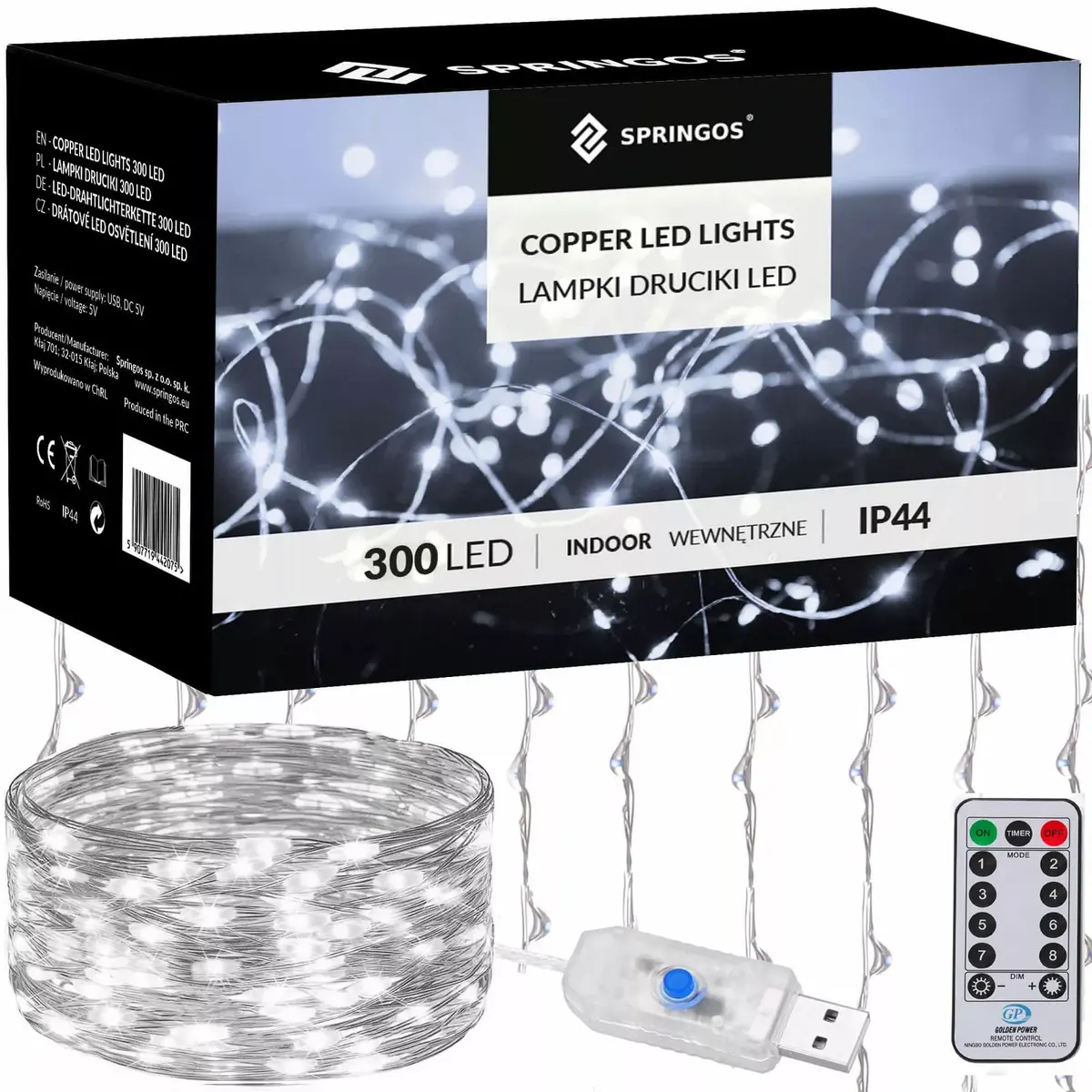 Gaismas virtene Springos CL4023 — 300 LED, 3×3 m Photo 6