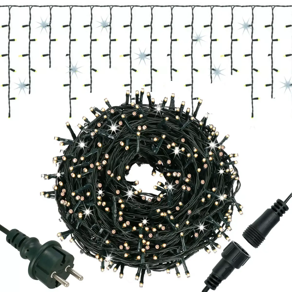 LED aizkars Springos CL4037 — 300 spuldzītes Photo 5