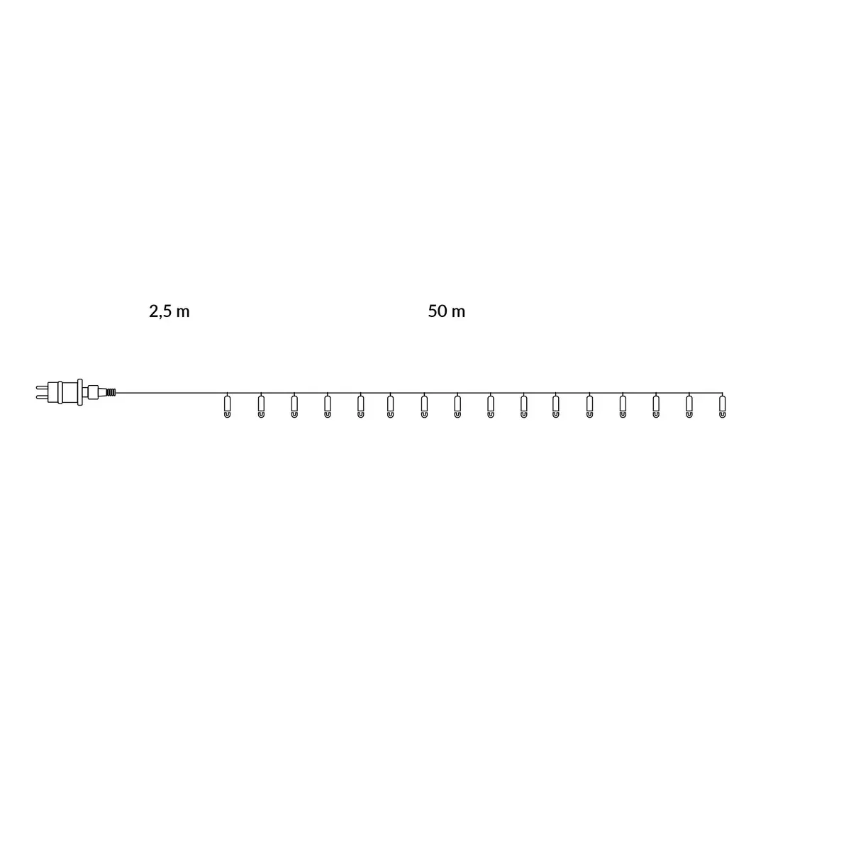 Gaismas virtene Springos CL1000 — 1000