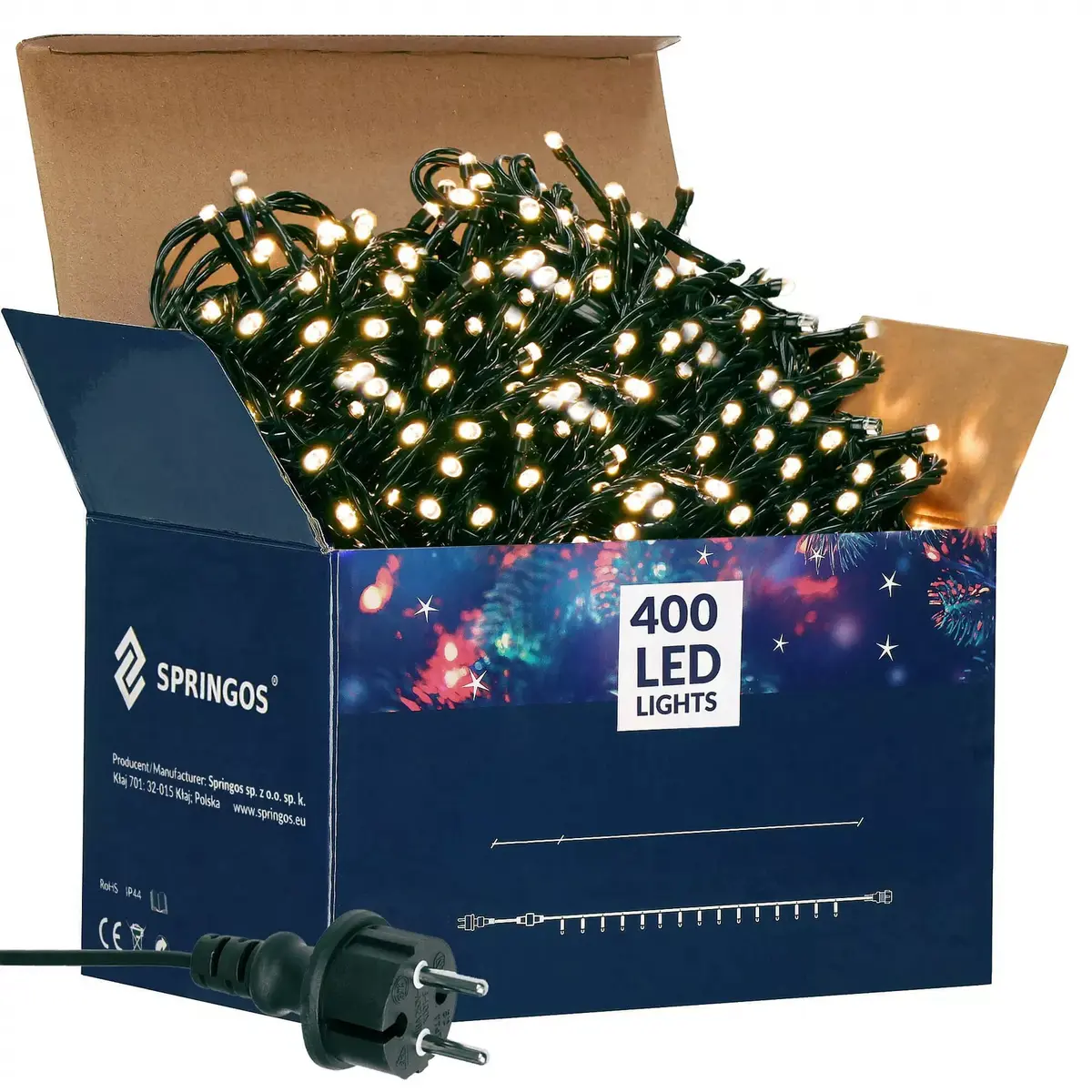 LED Christmas lights Springos CL0400 — 400 LEDs Photo 7