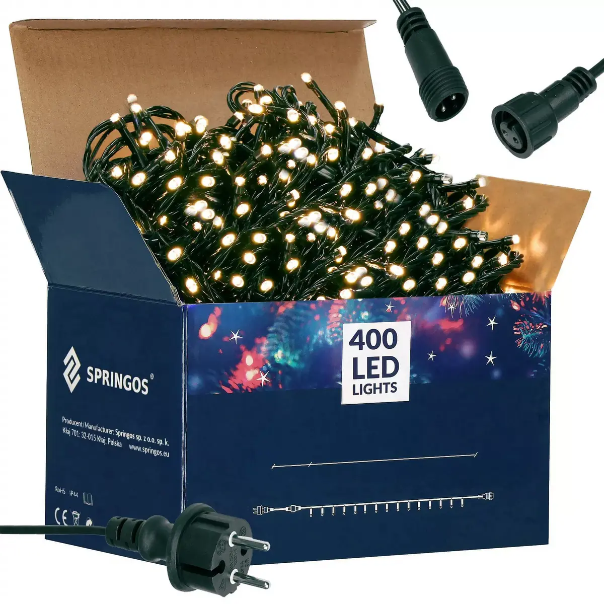 LED Christmas lights Springos CL0400 — 400 LEDs Photo 8