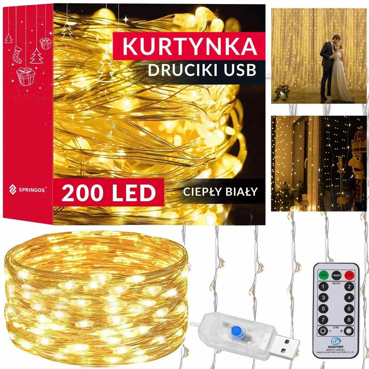 LED aizkars Springos CL4020 — 200 LED Photo 7