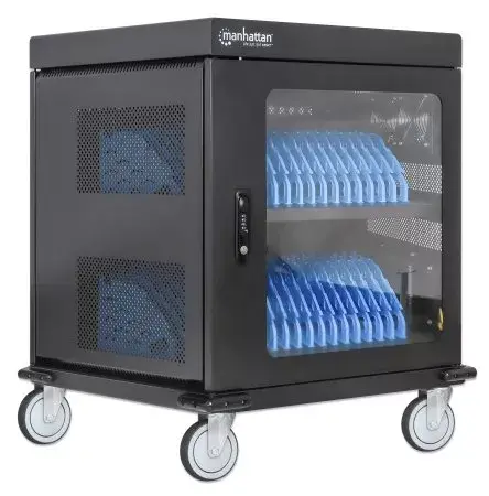 Pārnēsājamā ierīču pārvaldības ratiņi MANHATTAN Manhattan Charging Cabinet/Cart Photo 2