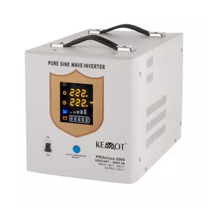 Инвертор чистой синусоиды electro base INVER-1200 1200 Вт UPS резервное питание, белый