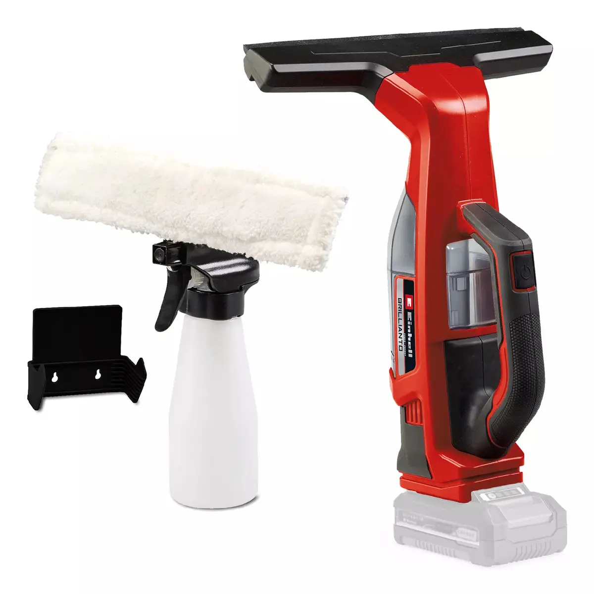 Einhell BRILLIANTO bezvadu logu tīrītājs melnā
