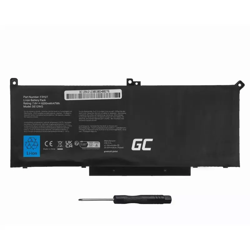Akumulators Green Cell DE129V2 DELL Latitude Photo 3
