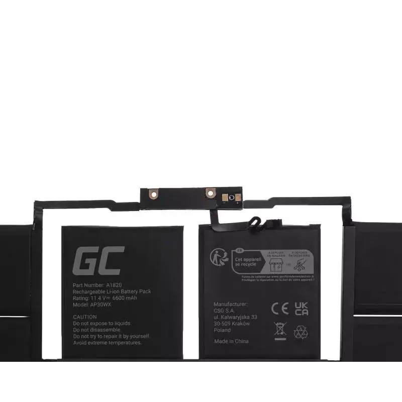 Battery Green Cell AP30WX for MacBook Pro 15 A1707 Photo 5