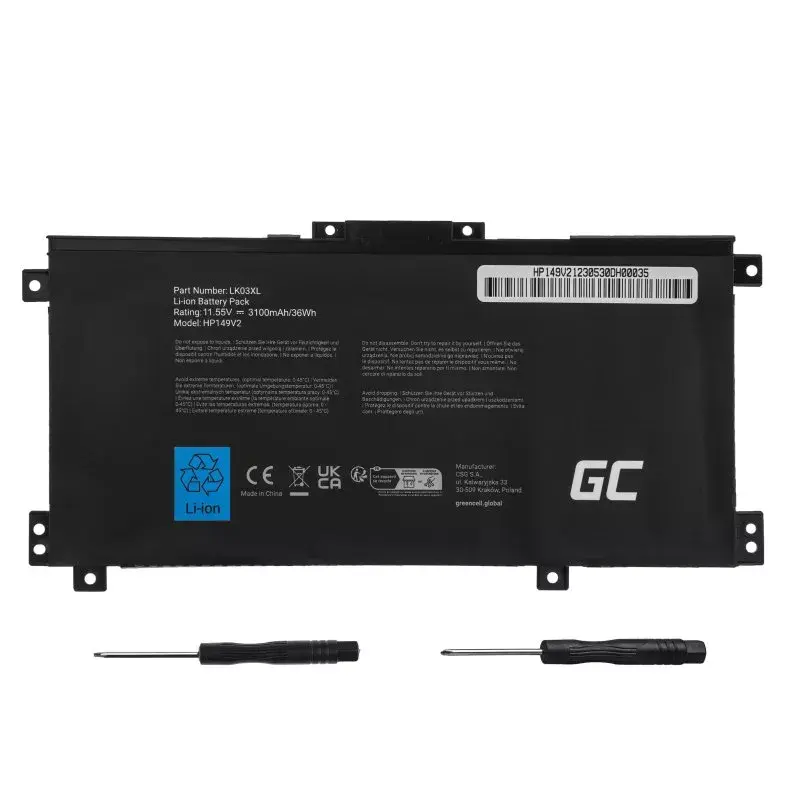 Akumulators Green Cell HP149V2 HP Envy x360 Photo 3