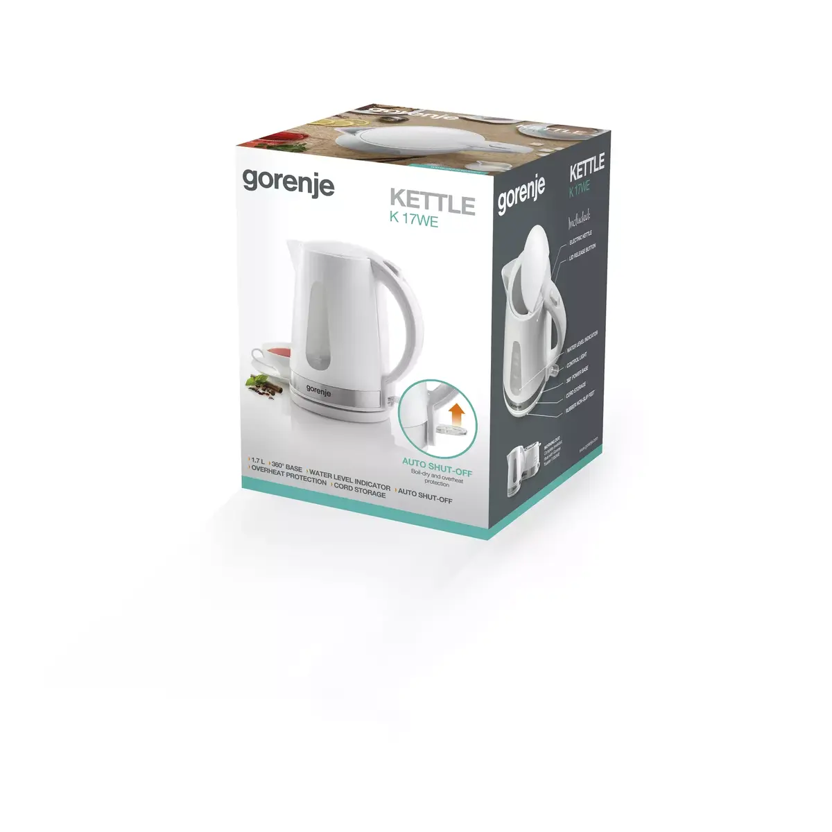 Gorenje K17WE electric kettle 1.7 L 2200 W Photo 3