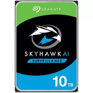 Surveillance HDD SEAGATE SKYHAWK AI 10TB ST10000VE001-SS 3.5" SATA for NVR and AI analytics