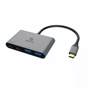 USB Type-C хаб Akasa AK-CBCA31-18BK, 4 порта, поддержка 4K видео