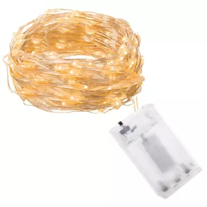 Springos CL0014 Battery-Operated LED String Lights, 50 LEDs