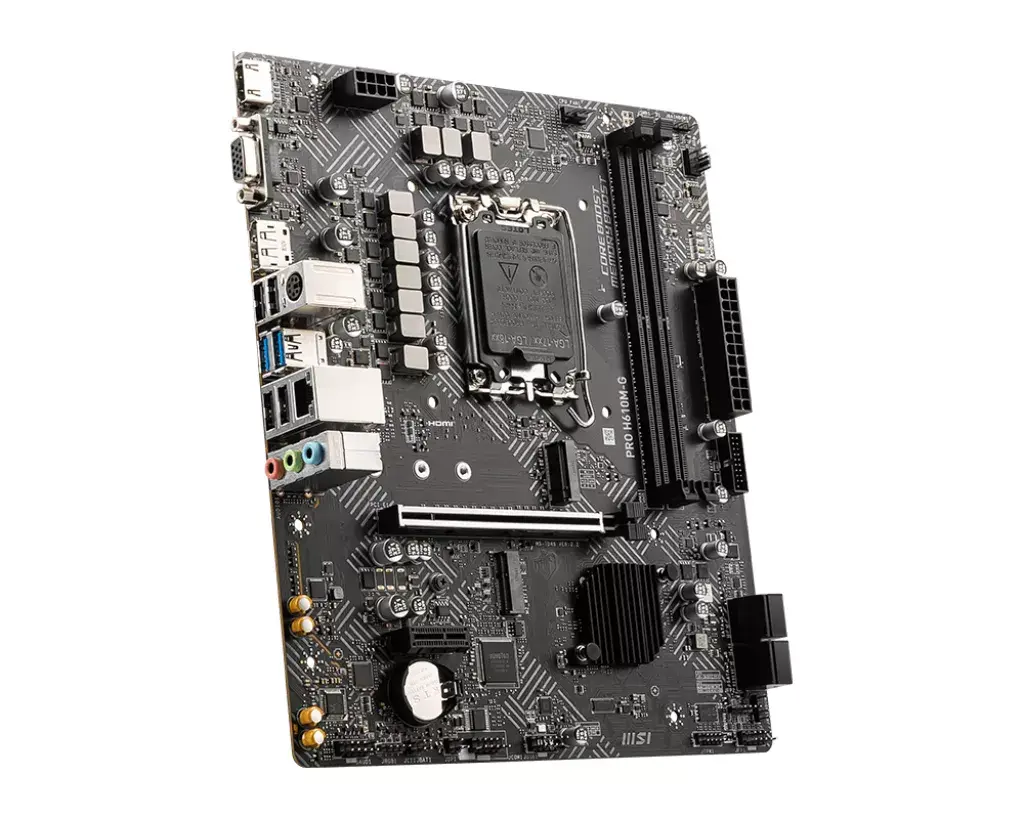 Mātesplate MSI PRO H610M-G LGA 1700 DDR5 micro ATX Photo 4