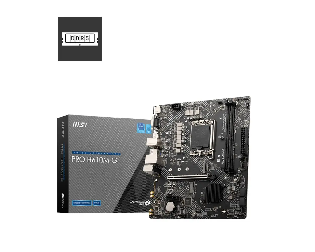 Материнская плата MSI PRO H610M-G LGA 1700 DDR5 micro ATX Photo 6