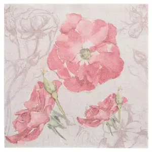 Napkin Papstar 89291 50 pcs Rose Textile Square 400x400 mm