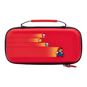Portable game console case PowerA 1526546-01 — cover for Nintendo, felt and rubber, red