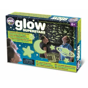 Wall stickers MG DYSTRYBUCJA Brainstorm Glow Superstars — glow-in-the-dark decorative stickers for walls