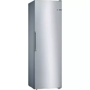 Vertikālais saldētavas Bosch Serie 4 GSN36VIEP, brīvi stāvošs, 242 l, NoFrost, klase E, nerūsējošais tērauds