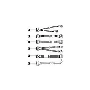 SAS/SATA kabelis Lenovo 4X97A82933 priekš ThinkSystem SR650 V3 2,5" Front BP1