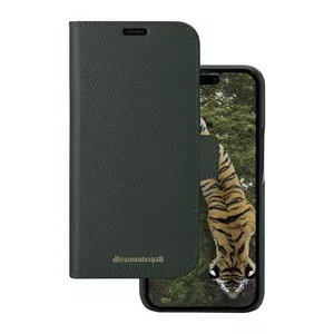 Folio phone case dbramante1928 New York for iPhone 15 Pro Max, green, 3 card pockets