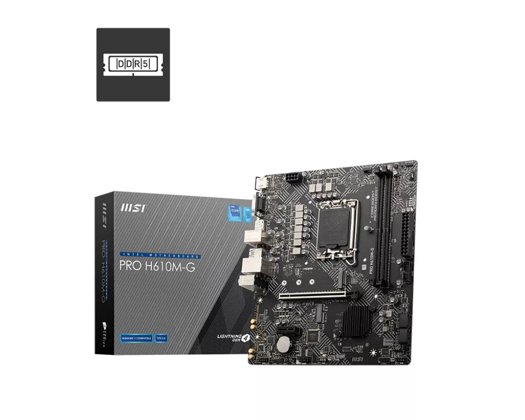 Mātesplate MSI PRO H610M-G Intel H610
