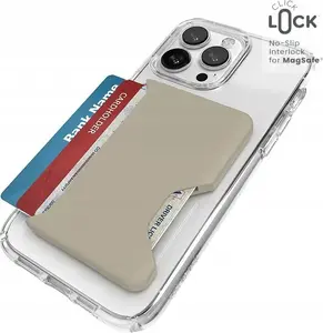 Speck ClickLock Wallet for MagSafe — magnetic MagSafe wallet, Pale Oak