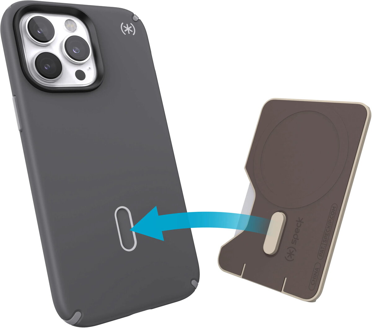 Speck ClickLock Wallet for MagSafe Pale