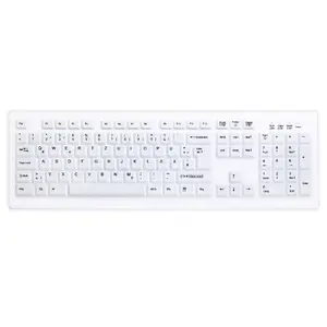 Wired full-size keyboard Active Key AK-C8100F — USB, QWERTZ layout, 105 keys, white