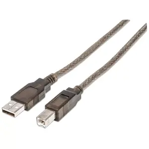 USB Cable, Manhattan USB-A to USB-B, 11m, Male to Male, Active, 480 Mbps