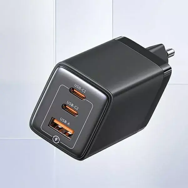 Сетевое зарядное usams CC180TC01 2×USB‑C 1×USB 65W Photo 2