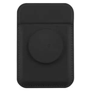 Magnētiska karšu maks UniQ Flixa — MagSafe saderīgs, melns (jet black)