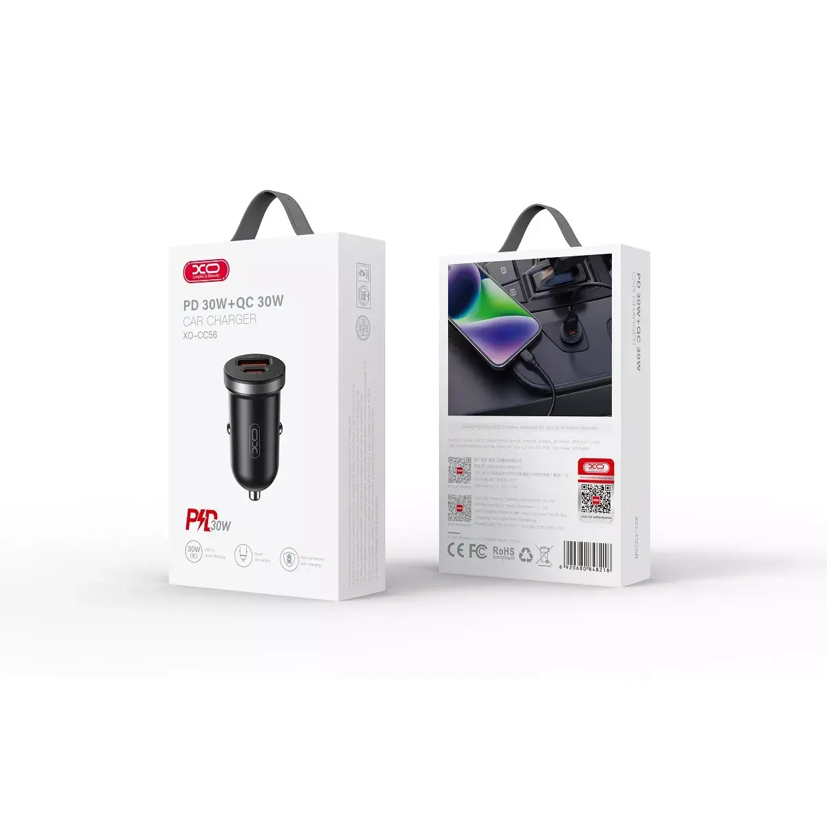XO CC56 car charger 30W PD QC Photo 2