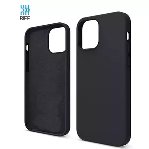 Riff Slim & Soft Silicone Soft Back Cover Case for Apple iPhone 15 Pro Max Black