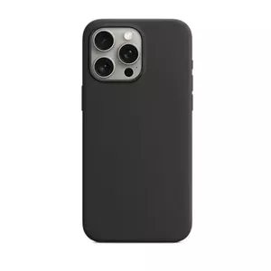 Aizmugures vāciņš Riff iPhone 15 Pro Max — mīksts silikons, tumši pelēks